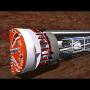How does the E-BERK Tunnel Boring Machine (TBM) work?