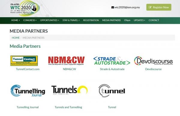 World Tunnel Congress Media Partners