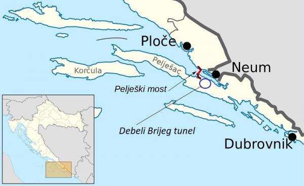 Debeli Brijeg tunel Croatia