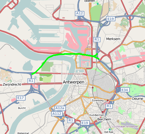 Oosterweel link (Oosterweelverbinding) in Antwerp