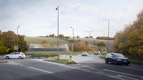 HS2_Amersham Vent Shaft_Roundabout Approach