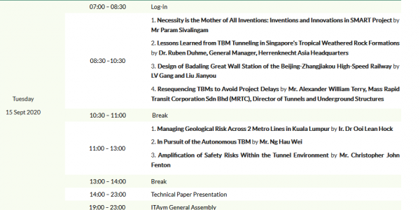 WTC2020 Programme Outline