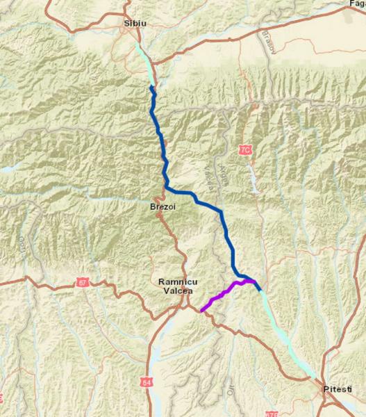 Sibiu–Pitești- Secțiunea 3 Cornetu –Tigveni