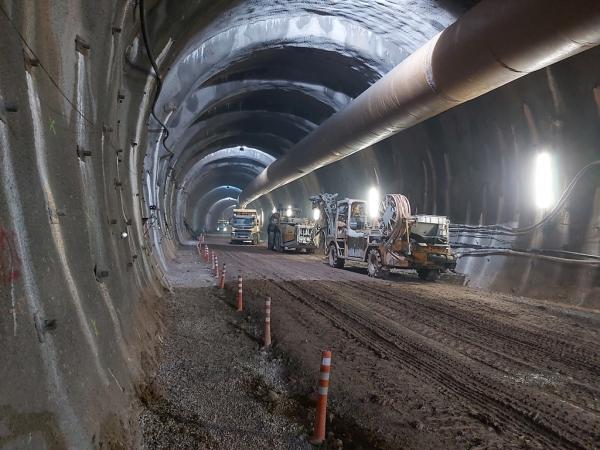 Construction Karawanks Motorway Tunnel East Tube, Slovenia