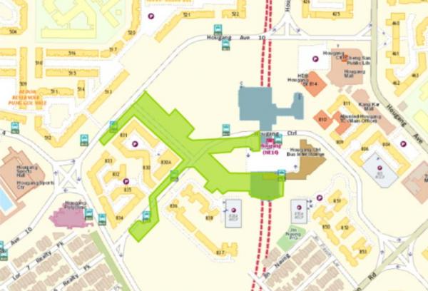 Singapore LTA Cross Island P1 Hougang Station and Tunnel Location