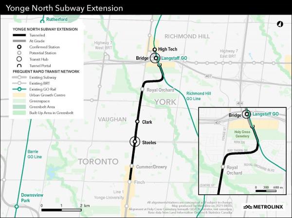 Metrolinx Toronto Yonge North Subway Extension