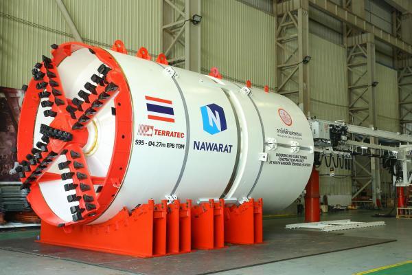 4.27m dia. Terratec EPB TBM that will be used by Contractor Nawarat Patanakarn PCL to supply the electricity in Bangkok, Thailand
