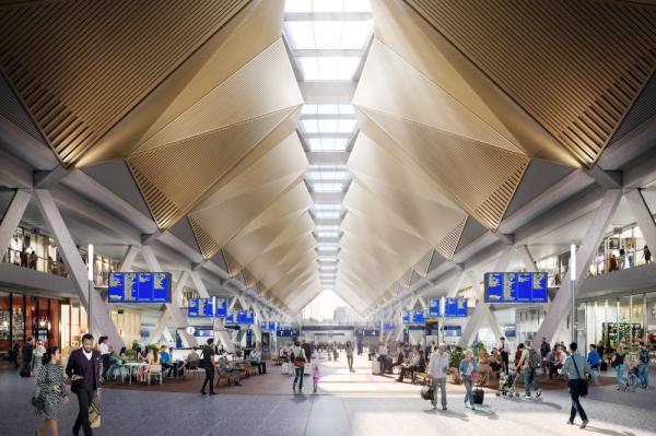 HS2 Euston station concept design - interior