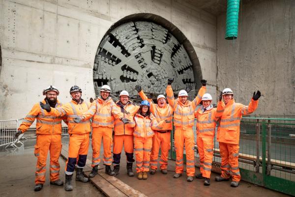 HS2 TBM breakthrough in Warwickshire