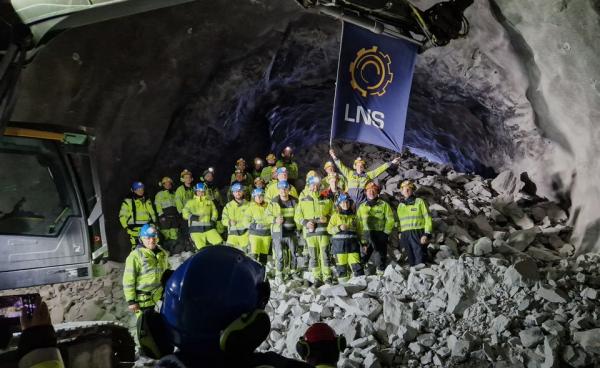 Breakthrough at Bergåstunnel, Helgeland Norway