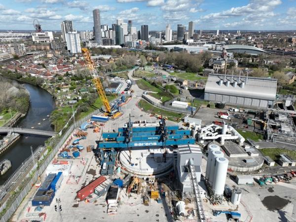 London's super sewer tunnel project Tideway is complete with the final lid lifted in place