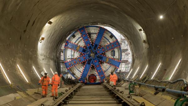 HS2 Cutterhead of TBM Anne from the Victoria Road Crossover Box