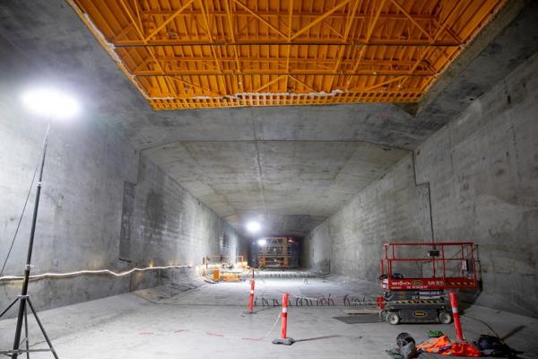 Fehmarnbelt tunnel first tunnel element cast