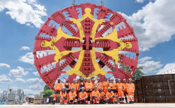 Cutterhead of EIFFAGE TBM  Jeanne Marvig for Toulouse Metro unveiled